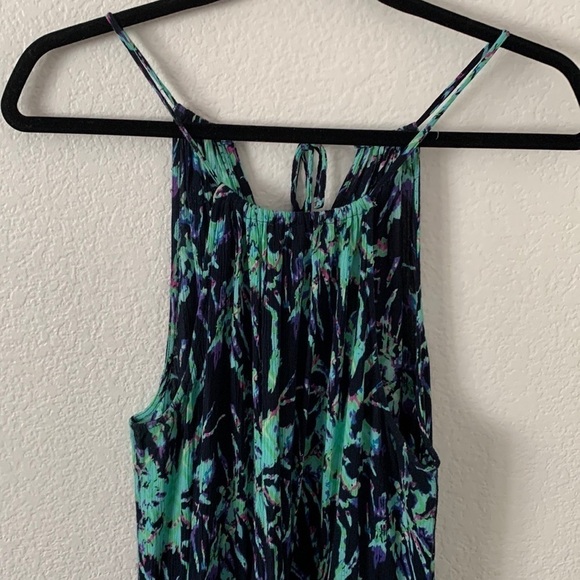 Superdry Festival Valley Halter Leg Slits Maxi Dress - Picture 2 of 9